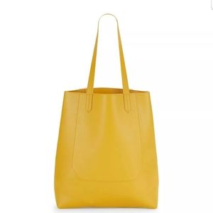 Saks Fifth Avenue Large Yellow Tote Bag